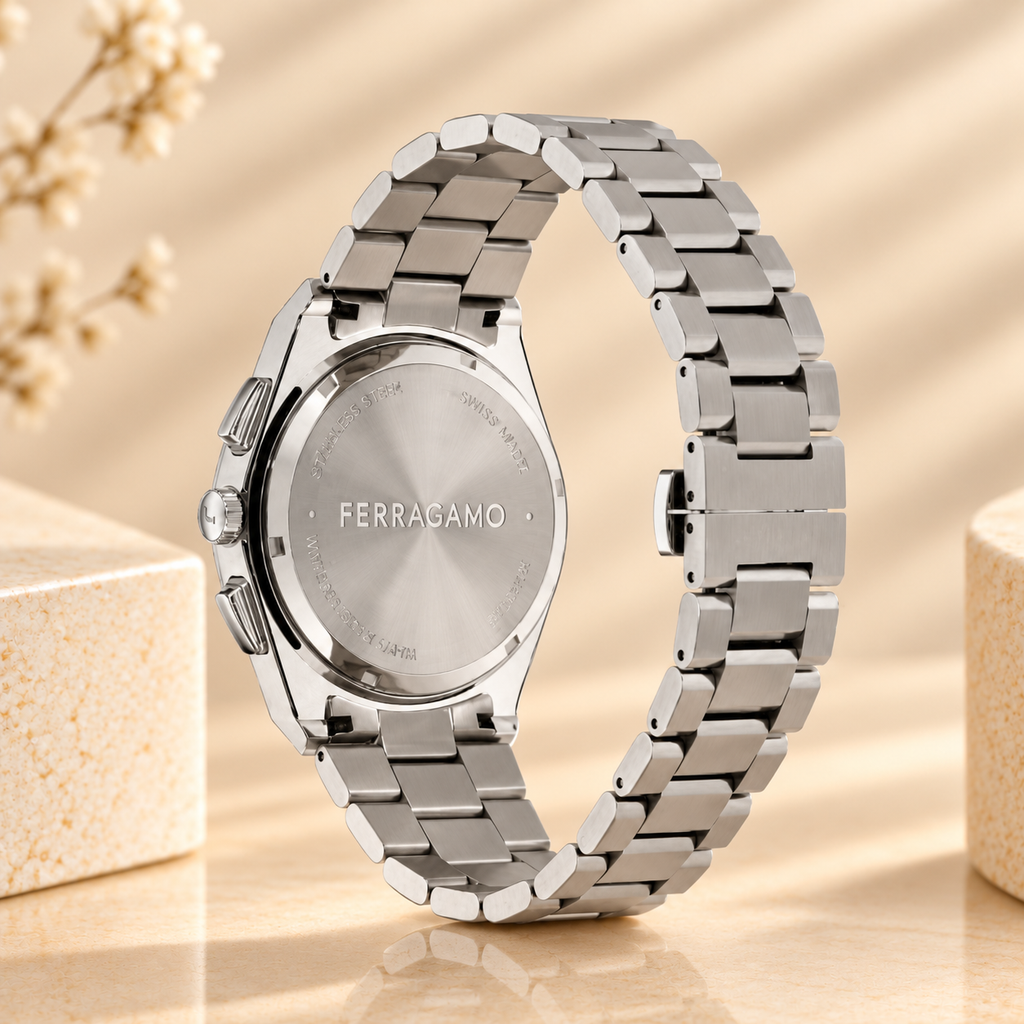 Montre Salvatore Ferragamo SFDT02323 F-80 Classic – Bleu – Acier – 41 mm