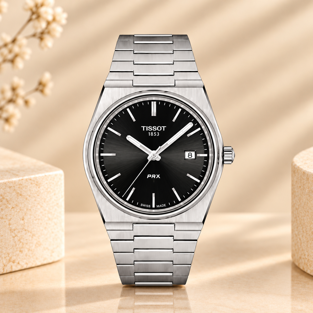 Montre Tissot PRX Quartz 40 mm Noir – Acier