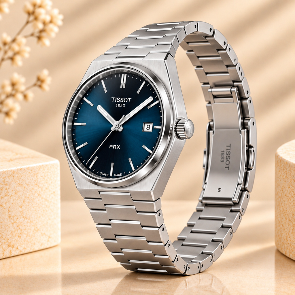 Montre Tissot PRX Quartz 40 mm Bleu – Acier