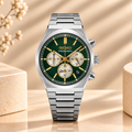 Montre Seiko Sport Chronographe 40 mm Vert – Acier