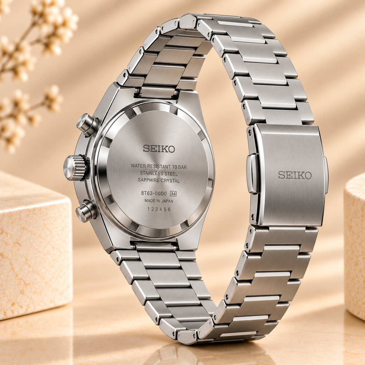 Montre Seiko Sport Chronographe 40 mm Vert – Acier