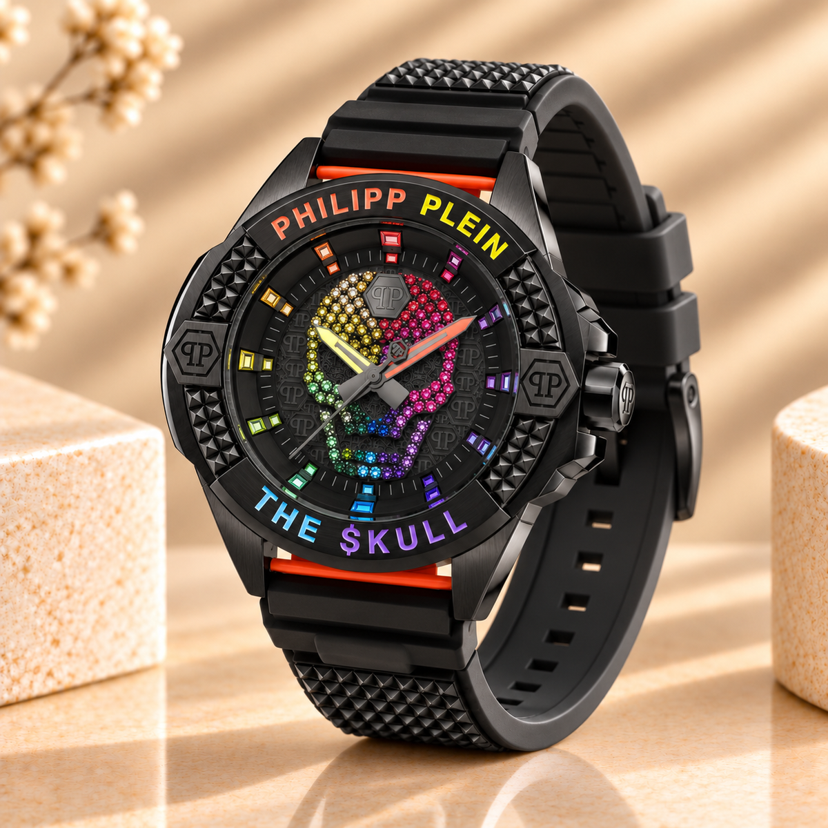 Montre Philipp Plein PWAAA1121 The $kull – Noire – 44 mm