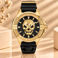 Montre Philipp Plein PWAAA0221 The $kull – Noire et Dorée – 44 mm