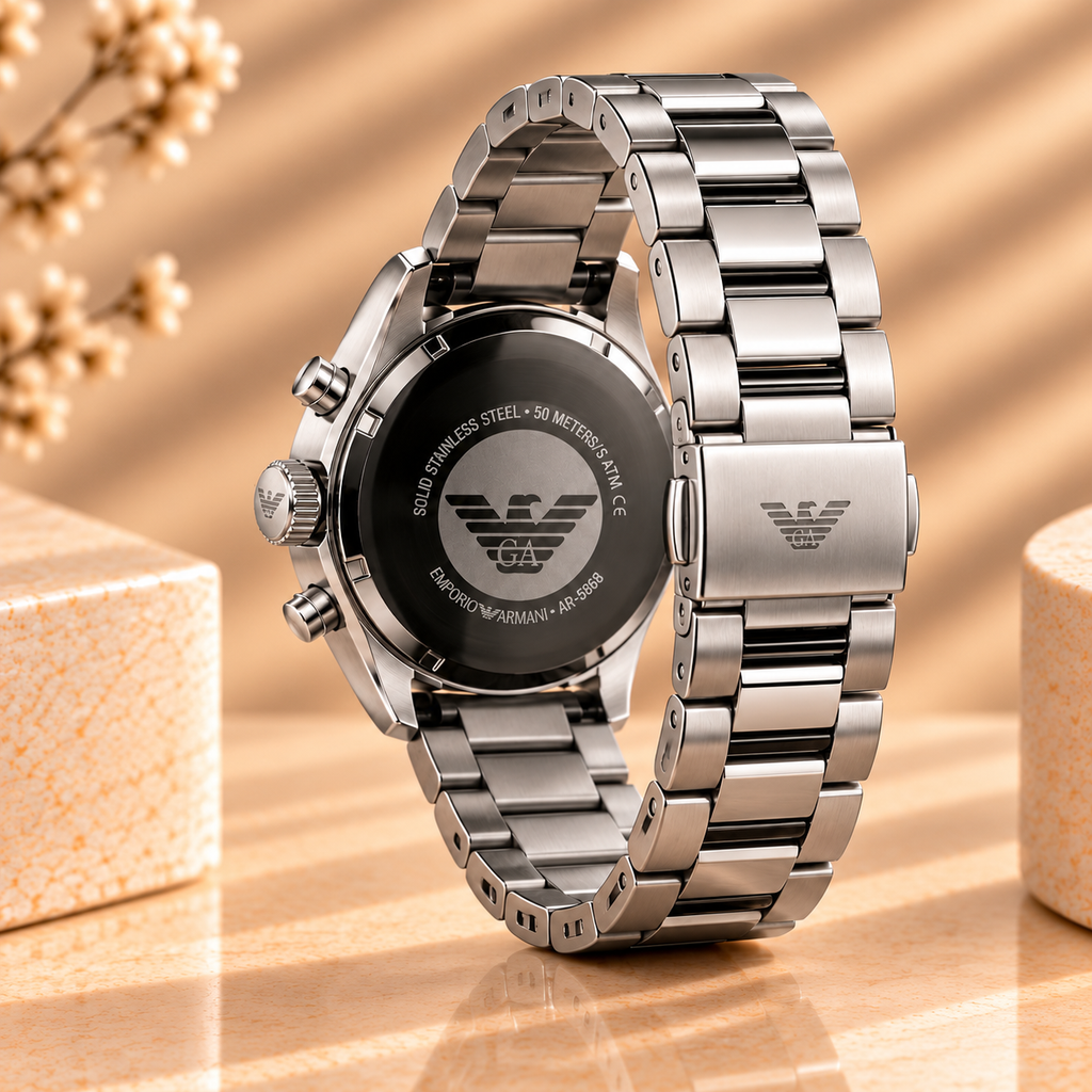 Montre Emporio Armani Sportivo Chronographe 43 mm Noir – Acier