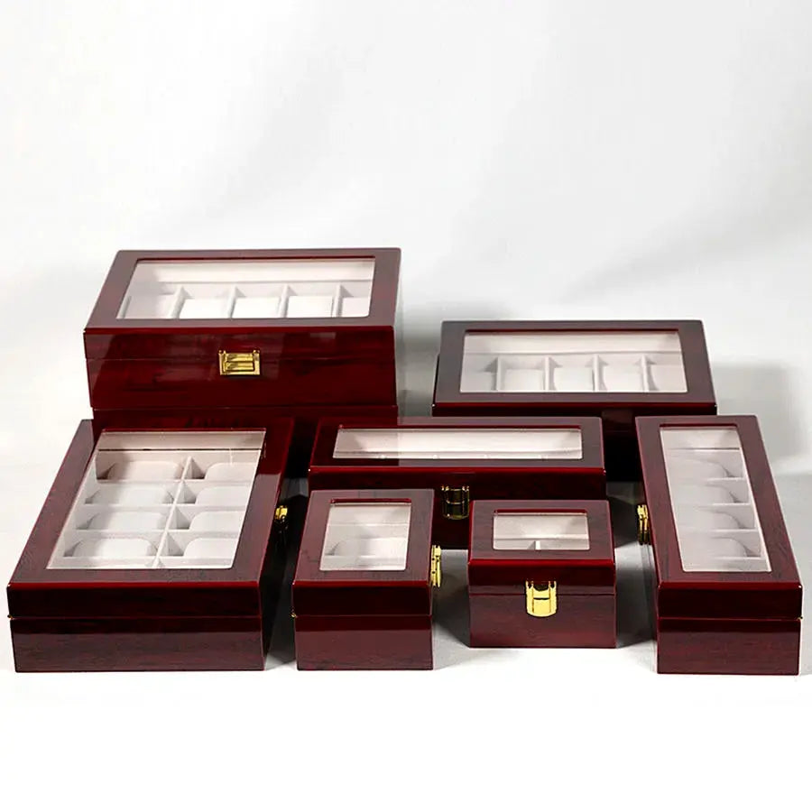 Boîte de Rangement en Bois pour Montres – Coffret Élégant avec 1 à 12 Emplacements | Organisateur de Luxe pour Montres & Bijoux | Idéal pour Cadeau et Collection LeTempsDesMontres