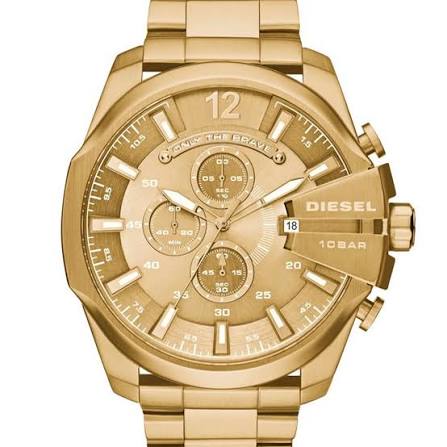 Montre Diesel DZ4360 Mega Chief – Chronographe – Acier Noir LeTempsDesMontres