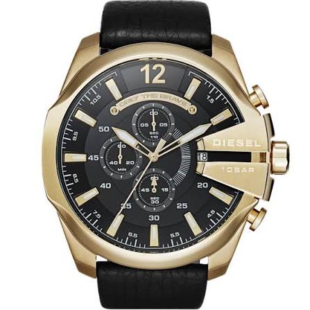 Montre Diesel DZ4344 Mega Chief – Chronographe – Acier Noir LeTempsDesMontres