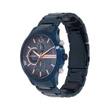 Montre Armani Exchange AX2430 Chronographe – Silicone Bleu LeTempsDesMontres